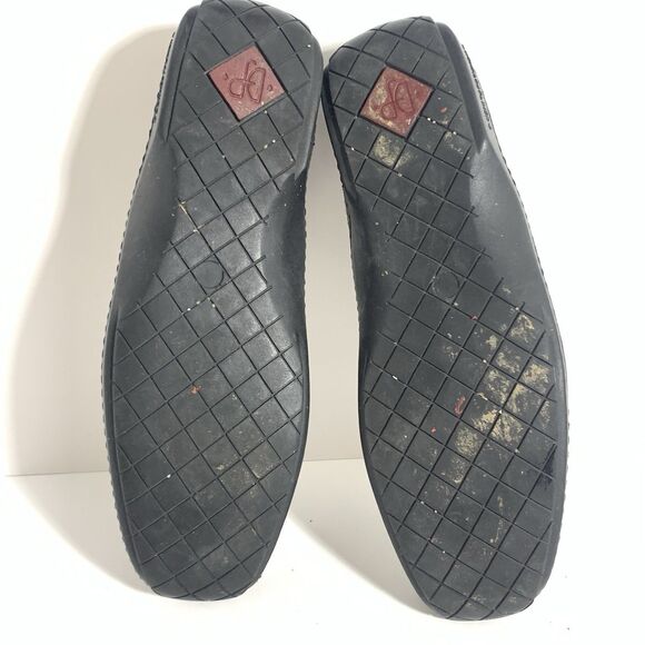 Donald J. Pliner Black Snake Textured Leather Buckle Loafers Danie Size 8 Womens - Picture 12 of 12